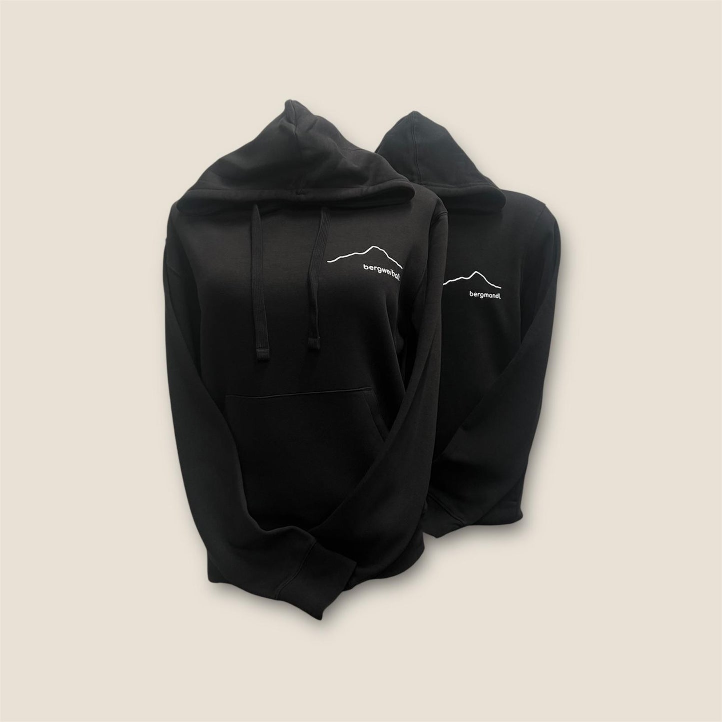 Hoodie ,,bergweibali" und ,,bergmandl"